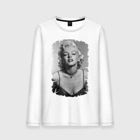 Мужской лонгслив хлопок с принтом Секс-символ Мэрилин Монро , 100% хлопок |  | marilyn monroe | актриса | мэрилин монро | певица