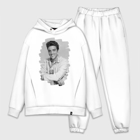 Мужской костюм хлопок OVERSIZE с принтом Elvis Presley ,  |  | elvis presley | король | рок н ролл | элвис пресли