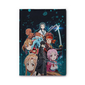 Обложка для автодокументов с принтом Sword Art Online , натуральная кожа |  размер 19,9*13 см; внутри 4 больших “конверта” для документов и один маленький отдел — туда идеально встанут права | sao | sword art online | асуна | игра | кирито | меч онлайн | сворд арт | сворд арт онлайн