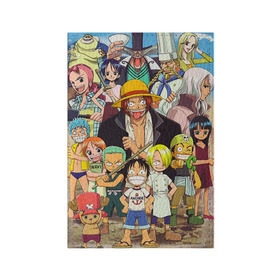 Обложка для паспорта матовая кожа с принтом One Piece , натуральная матовая кожа | размер 19,3 х 13,7 см; прозрачные пластиковые крепления | anime | one piece | аниме | ван пис