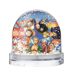 Снежный шар с принтом One Piece , Пластик | Изображение внутри шара печатается на глянцевой фотобумаге с двух сторон | anime | one piece | аниме | ван пис