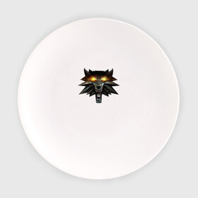 Тарелка с принтом Witcher 3 Wild Hunt , фарфор | диаметр - 210 мм
диаметр для нанесения принта - 120 мм | witcher | ведьмак | медальон школы волка.игра