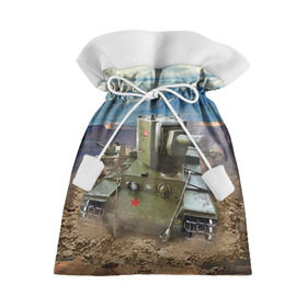 Подарочный 3D мешок с принтом Танк КВ-2 , 100% полиэстер | Размер: 29*39 см | армия | войска | кв 2 | сила | танк | танки | танкист | танковые войска