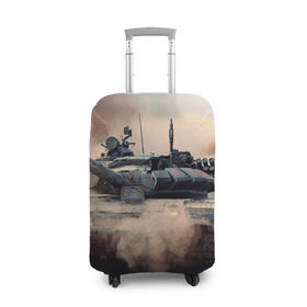 Чехол для чемодана 3D с принтом Танк , 86% полиэфир, 14% спандекс | двустороннее нанесение принта, прорези для ручек и колес | армия | войска | сила | танк | танки | танкист | танковые войска