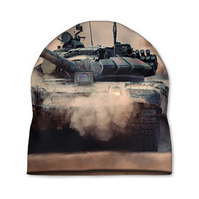 Шапка 3D с принтом Танк , 100% полиэстер | универсальный размер, печать по всей поверхности изделия | армия | войска | сила | танк | танки | танкист | танковые войска