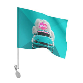 Флаг для автомобиля с принтом 2 JZ GTE , 100% полиэстер | Размер: 30*21 см | Тематика изображения на принте: 2jz gte | altezza | drift | jdm | toyota | альтеза | гонка | ждм