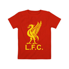 Детская футболка хлопок с принтом Liverpool Gerrard , 100% хлопок | круглый вырез горловины, полуприлегающий силуэт, длина до линии бедер | ливерпуль