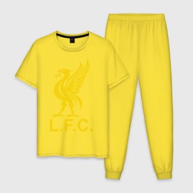 Мужская пижама хлопок с принтом Liverpool Gerrard , 100% хлопок | брюки и футболка прямого кроя, без карманов, на брюках мягкая резинка на поясе и по низу штанин
 | Тематика изображения на принте: ливерпуль