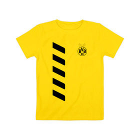 Детская футболка хлопок с принтом Borussia Reus , 100% хлопок | круглый вырез горловины, полуприлегающий силуэт, длина до линии бедер | borussia | borussia dortmund | bvb | football | reus | боруссия | фк | футбол