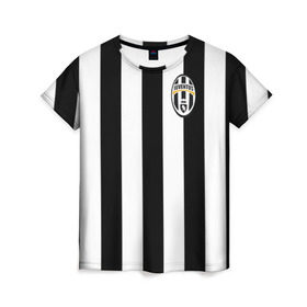 Женская футболка 3D с принтом Juventus Vidal , 100% полиэфир ( синтетическое хлопкоподобное полотно) | прямой крой, круглый вырез горловины, длина до линии бедер | football | juventus | vidal | фк | футбол | ювентус