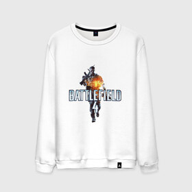 Мужской свитшот хлопок с принтом Battlefield 4 , 100% хлопок |  | логотип battlefield 4bf battlefield