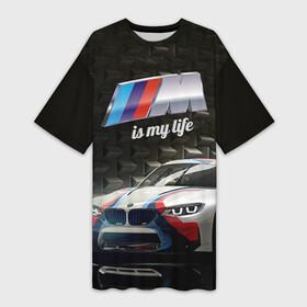 Платье-футболка 3D с принтом BMW ,  |  | Тематика изображения на принте: bmw | бмв