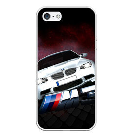 Чехол для iPhone 5/5S матовый с принтом BMW , Силикон | Область печати: задняя сторона чехла, без боковых панелей | bmw | m3 | бмв