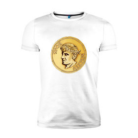 Мужская футболка премиум с принтом Травиан римляне , 92% хлопок, 8% лайкра | приталенный силуэт, круглый вырез ворота, длина до линии бедра, короткий рукав | travian kingdoms   римлянеtravian | игра | римляне