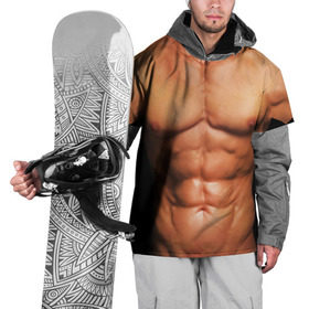 Накидка на куртку 3D с принтом Идеальное тело , 100% полиэстер |  | Тематика изображения на принте: идеальное | пресс | спорт | тело | торс
