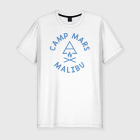 Мужская футболка премиум с принтом Camp 30 seconds to Mars , 92% хлопок, 8% лайкра | приталенный силуэт, круглый вырез ворота, длина до линии бедра, короткий рукав | 