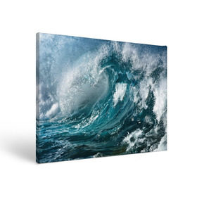 Холст прямоугольный с принтом Волна , 100% ПВХ |  | Тематика изображения на принте: вода | волны | море | пейзаж