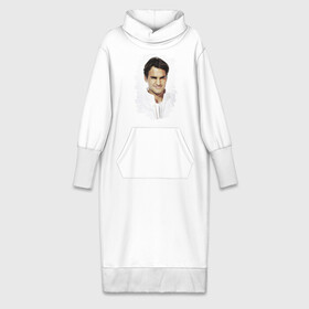 Платье удлиненное хлопок с принтом Roger Federer ,  |  | roger federer | роджер федерер | теннис | чемпион