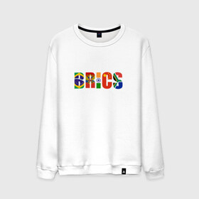 Мужской свитшот хлопок с принтом BRICS - БРИКС , 100% хлопок |  | бразилия