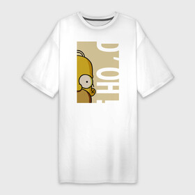 Платье-футболка хлопок с принтом Homer Doh ,  |  | homer doh гомер симпсон simpsons барт bart