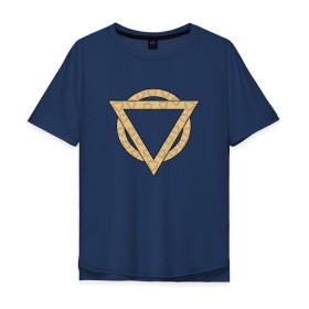 Мужская футболка хлопок Oversize с принтом Enter Shikari Triangle , 100% хлопок | свободный крой, круглый ворот, “спинка” длиннее передней части | Тематика изображения на принте: enter shikari | triangle