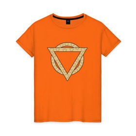 Женская футболка хлопок с принтом Enter Shikari Triangle , 100% хлопок | прямой крой, круглый вырез горловины, длина до линии бедер, слегка спущенное плечо | enter shikari | triangle