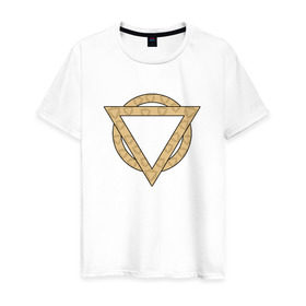 Мужская футболка хлопок с принтом Enter Shikari Triangle , 100% хлопок | прямой крой, круглый вырез горловины, длина до линии бедер, слегка спущенное плечо. | enter shikari | triangle
