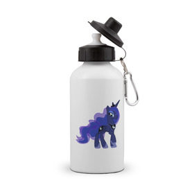 Бутылка спортивная с принтом Princess Luna , металл | емкость — 500 мл, в комплекте две пластиковые крышки и карабин для крепления | mlp | pony | млп | пони | фанатам mlp:fimлуна
