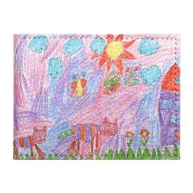 Обложка для студенческого билета с принтом Детские рисунки , натуральная кожа | Размер: 11*8 см; Печать на всей внешней стороне | dg | габбана | детский | дольче | карандаш | картина | мода | рисунок