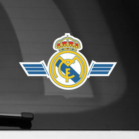 Наклейка на автомобиль с принтом Real Madrid , ПВХ |  | Тематика изображения на принте: real madrid | игра | реал мадрид | спорт | футбол