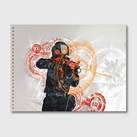 Альбом для рисования с принтом Counter Strike , 100% бумага
 | матовая бумага, плотность 200 мг. | counter | counter strike | cs go | csgo | strike | игры | контр | контр страйк | страйк