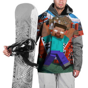 Накидка на куртку 3D с принтом Minecraft , 100% полиэстер |  | крипер
