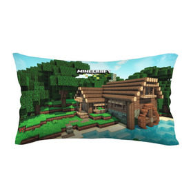 Подушка 3D антистресс с принтом Minecraft , наволочка — 100% полиэстер, наполнитель — вспененный полистирол | состоит из подушки и наволочки на молнии | крипер