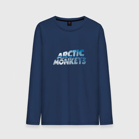 Мужской лонгслив хлопок с принтом Arctic Monkeys ice , 100% хлопок |  | Тематика изображения на принте: 