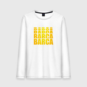 Мужской лонгслив хлопок с принтом Barca , 100% хлопок |  | barcelona | fc | барса | барселона | фк | футбол