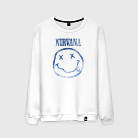 Мужской свитшот хлопок с принтом Nirvana sky , 100% хлопок |  | cobain | kurt | nirvana | кобейн | курт | нирвана