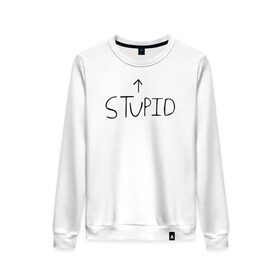 Женский свитшот хлопок с принтом Green Day Stupid Baseball Tee , 100% хлопок | прямой крой, круглый вырез, на манжетах и по низу широкая трикотажная резинка  | green day stupid baseball tee зеленый день