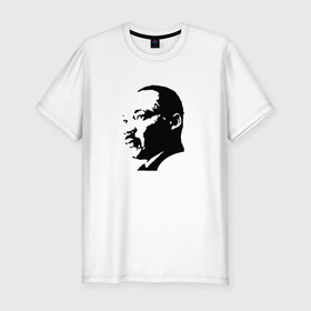 Мужская футболка премиум с принтом Мартин Лютер Кинг , 92% хлопок, 8% лайкра | приталенный силуэт, круглый вырез ворота, длина до линии бедра, короткий рукав | 