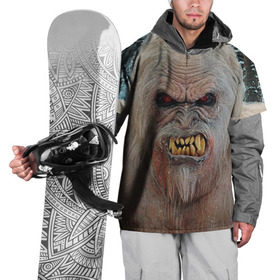Накидка на куртку 3D с принтом Йети , 100% полиэстер |  | Тематика изображения на принте: yeti | ети | йети | монстр | снежный человек | чудовище