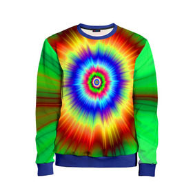 Детский свитшот 3D с принтом Tie dye , 100% полиэстер | свободная посадка, прямой крой, мягкая тканевая резинка на рукавах и понизу свитшота | Тематика изображения на принте: tie dye