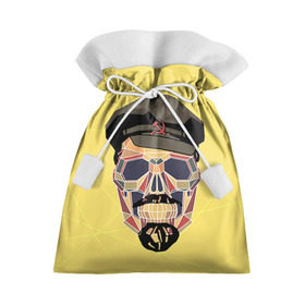 Подарочный 3D мешок с принтом Полигональный череп Ленина , 100% полиэстер | Размер: 29*39 см | Тематика изображения на принте: lenin | ильич | ленин | полигональный череп | ретро | ссср | товарищ | череп