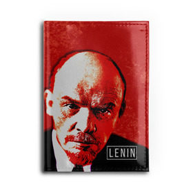 Обложка для автодокументов с принтом Ленин , натуральная кожа |  размер 19,9*13 см; внутри 4 больших “конверта” для документов и один маленький отдел — туда идеально встанут права | lenin | ильич | ленин | ретро | ссср | товарищ