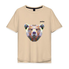 Мужская футболка хлопок Oversize с принтом Медведь Plan B №5 (чёрный) , 100% хлопок | свободный крой, круглый ворот, “спинка” длиннее передней части | Тематика изображения на принте: planb | кальян | медведь | планб