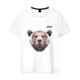 Мужская футболка хлопок с принтом Медведь Plan B №5 (чёрный) , 100% хлопок | прямой крой, круглый вырез горловины, длина до линии бедер, слегка спущенное плечо. | Тематика изображения на принте: planb | кальян | медведь | планб