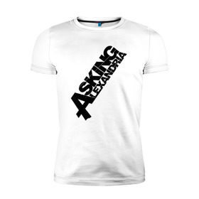 Мужская футболка премиум с принтом Asking Alexandria Logo , 92% хлопок, 8% лайкра | приталенный силуэт, круглый вырез ворота, длина до линии бедра, короткий рукав | asking alexandria
