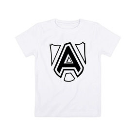 Детская футболка хлопок с принтом Dota 2 team Alliance , 100% хлопок | круглый вырез горловины, полуприлегающий силуэт, длина до линии бедер | dota 2 team alliance альянс дота