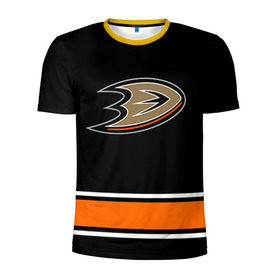 Мужская футболка 3D спортивная с принтом Anaheim Ducks Selanne , 100% полиэстер с улучшенными характеристиками | приталенный силуэт, круглая горловина, широкие плечи, сужается к линии бедра | anaheim ducks selanne | nhl | спорт | хоккей