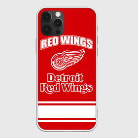 Чехол для iPhone 12 Pro Max с принтом Detroit red wings , Силикон |  | Тематика изображения на принте: detroit red wings | nhl | спорт | хоккей