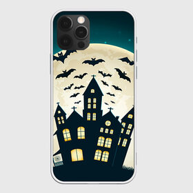 Чехол для iPhone 12 Pro Max с принтом Хэллоуин Замок , Силикон |  | Тематика изображения на принте: halloween | замок | праздник | тыква | хэллоуин