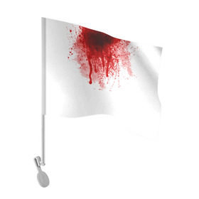 Флаг для автомобиля с принтом Кровь , 100% полиэстер | Размер: 30*21 см | halloween | без головы | кровь | праздник | тыква | хэллоуин